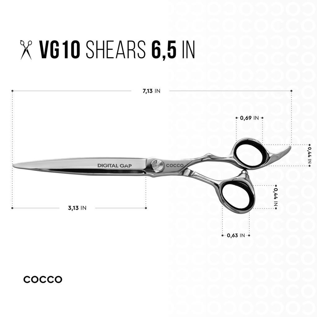 VG10 Blunt and Including 6" 29 Tooth Thinning Shear Set - Select Size
